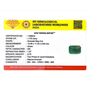 Fine Zambian Emerald Loose Gemstone 8.85 Carat Certified Pear Brilliant Cut Wholesale - Product Image 4