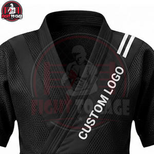 Uniforme de karaté et de freestyle durable de qualité supérieure, blanc avec noir, uniforme de kickboxing freestyle - Product Image 5