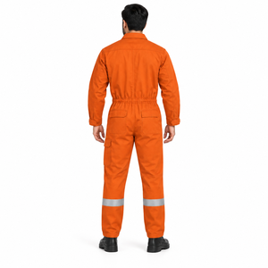 Overol de Trabajo Reflectante de Alta Visibilidad, Ignífugo, Certificado CE/EU, 100% Algodón FR, Marca MANGOES FASHION, para Hombre, OEM, Venta al Por Mayor - Product Image 2