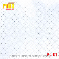 Panneaux de plafond suspendu en PVC blanc lisse 2x2 ignifuges classe A pour bureau