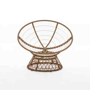 SWC-01 Fauteuil suspendu d'extérieur durable en rotin PE, chaise pivotante en forme d'œuf, meubles de jardin, balcon, terrasse pour villa - Product Image 4