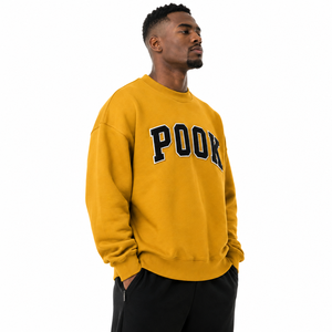 Sudadera Naranja para Hombre con Cuello Alto y Bordado Personalizado en Tela Tackle Twill, 100% Algodón, Sudadera con Cuello Alto para Fraternidad - Product Image 2