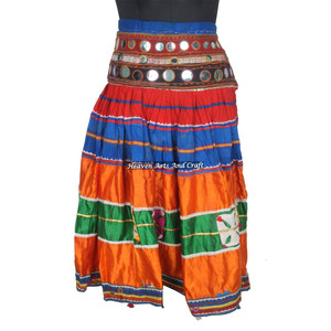 Real Vintage Banjara Old Mirror Work Skirt Handmade <b>Art</b> Women Beautiful Rare Vintage Kutchi Skirt Handmade <b>Art</b> Women Skirt - Product Image 1