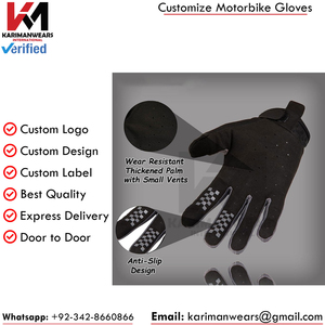 Heavy Duty Motocross <b>Gloves</b> Carbon Fiber Knuckle MTB Racing Gear Protective Dirt Bike <b>Gloves</b> <b>Touchscreen</b> Tactical Cycling - Product Image 2