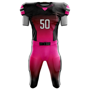 Uniforme de Fútbol Americano Personalizado con Logotipo, Manga Corta, Tela de Malla Transpirable, Impresión Sublimada, Equipo de Entrenamiento Resistente para Deportes de Equipo - Product Image 2