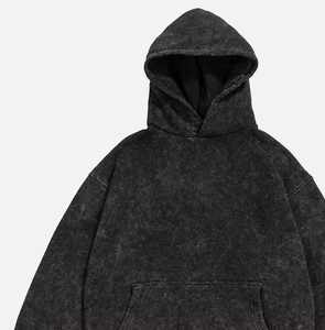 Sudadera Oversize Unisex de Manga Larga con Bolsillos Canguro, Estilo Holgado, Efecto Desgastado por el Sol y Lavado Ácido, para Invierno y Streetwear - Product Image 5