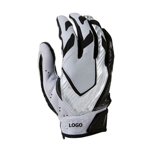 <b>Full</b> Finger Outdoor Sports Gloves White Black Non <b>Slip</b> Pull on Unisex All Seasons PU Material WARPRO INDUSTRY - Product Image 6