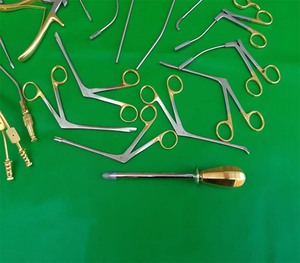 Juego de Instrumentos para Cirugía Endoscópica Funcional de Senos Paranasales (FESS) de Azicon, Kit de Herramientas de Curetas y Pinzas para Sinusoscopia Nasal ENT - Product Image 3