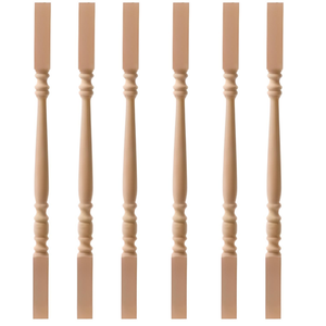 ชิ้นส่วนบันไดแบบหมุนสำหรับบันไดโรงแรมระเบียงวิลล่าลูกกรงไม้โอ๊คสีแดง - Product Image 1