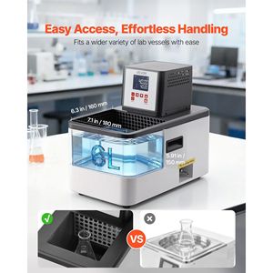 Dispositivo da Laboratorio Termostatico ad Alta Temperatura 6 L, Serbatoio Riscaldante a Temperatura Costante 300 Gradi Celsius/572 Gradi Fahrenheit, Precisione 0.1°C - Product Image 3