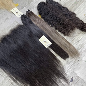 Extensiones de Cabello Humano de Alta Calidad, Balayage HD Frontal, Liso Natural Rubio, Doble Trama, Genius Weft, Vietnam - Product Image 4