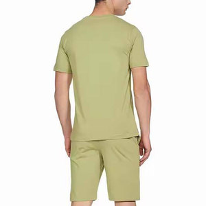 Service OEM Ensemble T-shirt et short en toile respirante pour homme, 100% coton, idéal pour l'été - Product Image 3