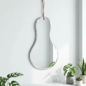 Artisan Design Modern Wall Mount <b>Brass</b> Frame Durable <b>Mirror</b> Surface <b>Bathroom</b> Living Room Luxury Decorative Use Beveled <b>Mirror</b> - Product Image 3