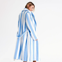 Jubah Mandi Wanita Mewah Berkualitas Tinggi, Tebal, Lembut, Gaya Kasual, Cepat Kering, Bernapas, Lengan Panjang, Cocok untuk Musim Dingin dan Semi
