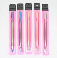 Pousse-cuticules double tête réutilisable en acier inoxydable de qualité professionnelle Morje pour manucure