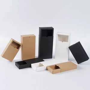 Caja de Regalo Ecológica con Cajón Deslizante de Papel Kraft, Precio de Fábrica, OEM, para Pastelería, Dulces, Chocolate, Macarons, Galletas y Postres - Product Image 3
