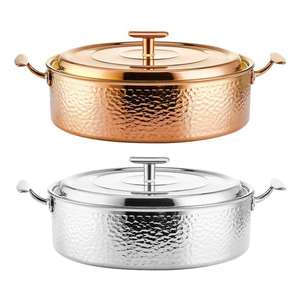 Multifunctional Stainless Steel Cooking Set Casserole <b>Saucepan</b> With Handle Sustainable Metal Design - Product Image 1