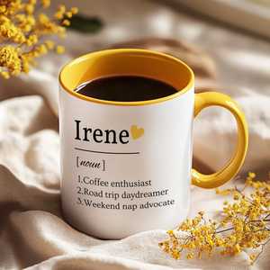 Taza de Café de Cerámica Rosa con Nombre Personalizado, Taza de Regalo Personalizada para Fiestas y el Hogar - Product Image 3