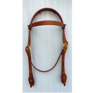 Customizable Genuine Leather High Rise Western <b>Rope</b> Halter Bridle Unique Knotted Brow Design Floral Carving Two-Tone Equestrian - Product Image 1