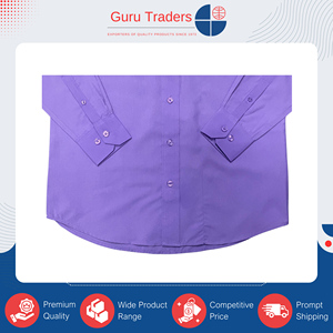 เสื้อเชิ้ตผู้ชายแขนยาวสีม่วงหม่นทรงพอดีตัว คุณภาพพรีเมียม ปรับแต่งได้ตามต้องการ ในราคาที่แข่งขันได้ - Product Image 5