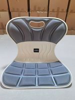 Cojín de Asiento Ergonómico Hecho a Mano de Alta Calidad, Alivio del Dolor de Espalda, Soporte Ortopédico, Desmontable, Lavable, Patrón Vintage, 100%
