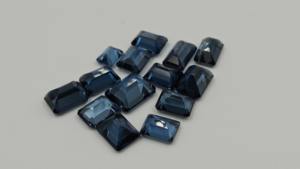 Nouveauté, topaze bleue de Londres naturelle de qualité supérieure, taille octogonale polie 8x11 mm, certifiée par un tiers, personnalisable - Product Image 4