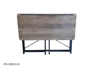 Table de bureau pliable Lumetal pour intérieur, construction bois-métal, surface en bois PB/MFC, couleur personnalisable - Product Image 2