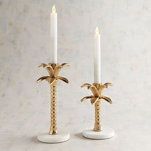 Candelabro Decorativo de Aluminio Dorado para Decoración de Mesa Navideña - Product Image 5