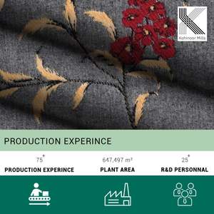 Tela Jacquard de Algodón 100% BCI Peinado de 500 g/m² al por Mayor, Ecológica, con Diseño Floral en Relieve, Acabado Suave, para Chaquetas y Abrigos de Invierno de Alto Gramaje - Product Image 5