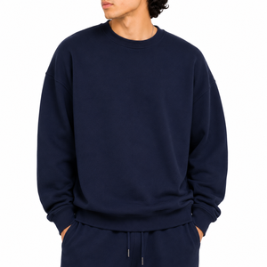 Sweat-shirt à col rond pour homme, style décontracté et ample, pour l'automne et l'hiver, activités quotidiennes et en plein air - Product Image 1