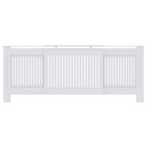 2 cubiertas blancas para radiador de 80,71 x 8,07 x 32,09 pulgadas, cubierta para muebles para decoración del hogar - Product Image 5