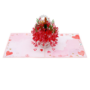 ราคาที่ดีที่สุดสำหรับการ์ดป๊อป3D ทำด้วยมือการ์ดอวยพรกระดาษดีไซน์ตามสั่งสำหรับวันแม่ของขวัญงานหัตถกรรมเวียดนาม - Product Image 1