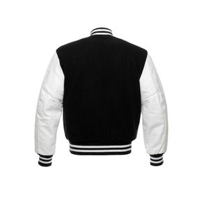 OEM Hot Sale Custom Satin Bomber Letterman Baseball Varsity Black Green Eagles Satin <b>Jacket</b> <b>For</b> <b>Men</b> Women Casual Wear 280 GSM - Product Image 2