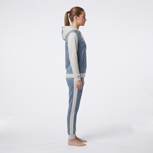 Conjunto Deportivo Casual para Mujer, Sudadera con Capucha de Dos Tonos y Corte Regular, Pantalones Deportivos de Poliéster de Manga Larga con Bolsillos - Product Image 4