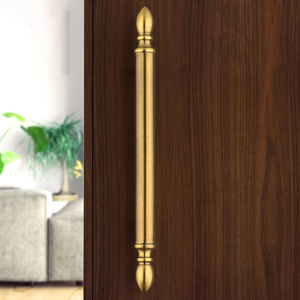 Manija Larga Decorativa de Metal para Puerta con Diseño Clásico, Manija Grande de Metal Vintage para Puertas de Entrada de Madera, Interior - Product Image 5