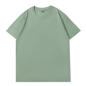 T-shirt basique unisexe à manches courtes et épaules tombantes en polyester peigné 180G, broderie de logo personnalisée OEM, fabriqué en Chine par BD - Product Image 4