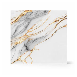 Azulejos de Porcelana Pulida y Esmaltada PGVT de Lujo de 60x60cm, Aspecto de Mármol de Alto Brillo, Azulejos de Alto Brillo para Paredes y Pisos Interiores - Product Image 1