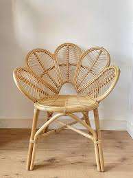 Chaise de jardin en rotin naturel faite à la main au design moderne de luxe chaise de fleur en osier de protection solaire extérieure pour meubles de maison pour chambre à coucher - Product Image 6