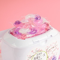 Capsules de lessive écologiques jetables pour machine à laver, faible mousse, 4-en-1, 50%-80% d'ingrédients certifiés ISO, couleur