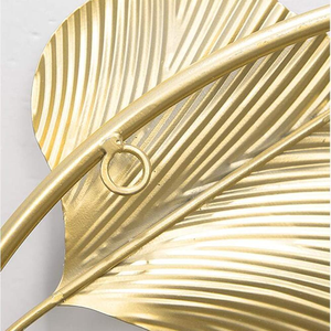 <b>Leaf</b> Large <b>Decorative</b> Metal <b>Wall</b> Sculpture Art Hanging Décor, Suitable for Hotel Bedroom Living Room Study <b>Decoration</b> Art - Product Image 3