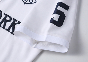 Chemises en piqué de polyester/coton tricoté de haute qualité pour hommes, grande taille, imprimé brodé 3D, décontractées, manches courtes, séchage rapide, personnalisées - Product Image 5