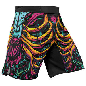 Pantalones Cortos de Kimono para Hombre, Estampado por Sublimación, para Entrenamiento de Artes Marciales Mixtas, Corte Regular, Poliéster, Ajuste Atlético, Pantalones Cortos de MMA Brasileño - Product Image 1