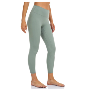Pantalones de Yoga Sexys con Bolsillos para Mujer, Leggings con Logotipo Personalizado, Spandex/Nailon, Cintura Alta, Ecológicos - Product Image 1