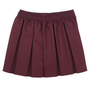 Minifalda Plisada para Mujer, Color Azul Marino Sólido, Cintura Elástica, Cómoda para Usar en Todas las Estaciones - Product Image 2