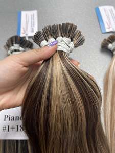 สินค้าขายดี ผมเวียดนามแท้ 100% คุณภาพสูง ผมดิบแบบ i Tip ผมตรง เคราตินต่อผม แบบ Double Drawn ราคาโรงงาน - Product Image 5