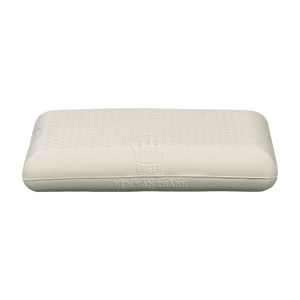 Almohada de Soporte para el Cuello 100% Natural de Poliéster y Algodón, Duradera, para Bebé, Color Blanco Arroz, Cojín de Látex No Tóxico para Cama - Product Image 1