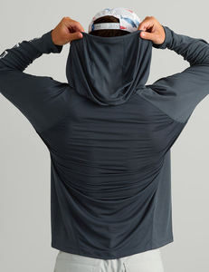 Camiseta de pesca con protección UV, transpirable, de poliéster, de manga larga, ropa de pesca, camiseta de pesca personalizada OEM. - Product Image 6