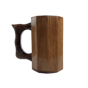 แก้วไม้แบบอเมริกัน แก้วน้ำทำมือ ขัดเงา ป้องกันการรั่วซึม สำหรับเบียร์ กาแฟ ชา นม แก้วไม้คลาสสิก น้ำหนักเบา - Product Image 1