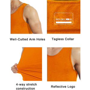 เสื้อกล้ามผู้ชายสั่งทำได้ ขายตรงในราคาขายส่ง ดีไซน์ใหม่มาแรง สีพื้นเรียบง่าย เหมาะสำหรับการฝึกซ้อม สำหรับผู้ใหญ่และเด็กผู้ชาย - Product Image 6