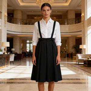 Venta al por mayor de fábrica: Vestido retro de tirantes para mujer, estilo dulce y holgado, de tela no tejida, para primavera y verano, a la moda, personalizado OEM - Product Image 4